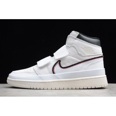 Nike Air Jordan 1 Retro High Double Strap Beyaz / Siyah Basketbol Ayakkabısı Türkiye - SJQXD70N